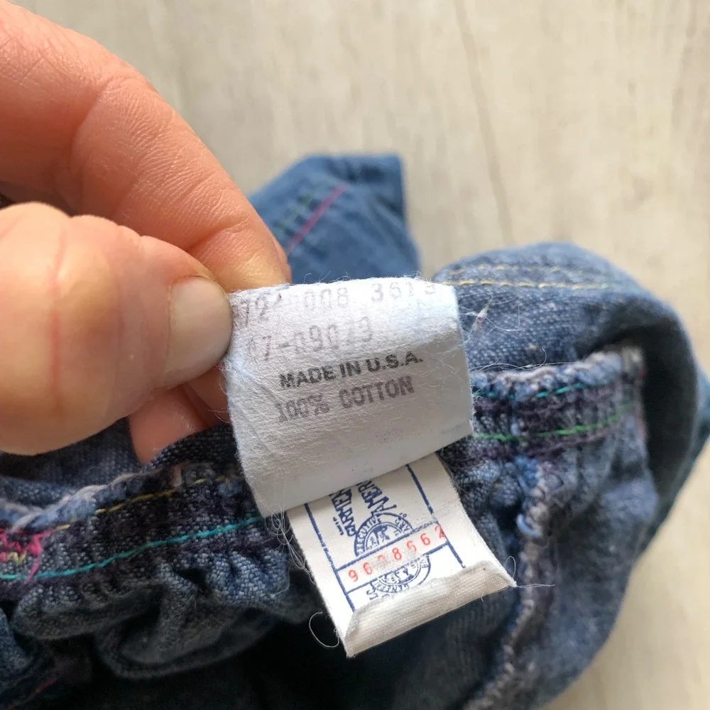 Vintage Oshkosh B'gosh Vestbak Overalls‎ Girls Denim Size 18 Months